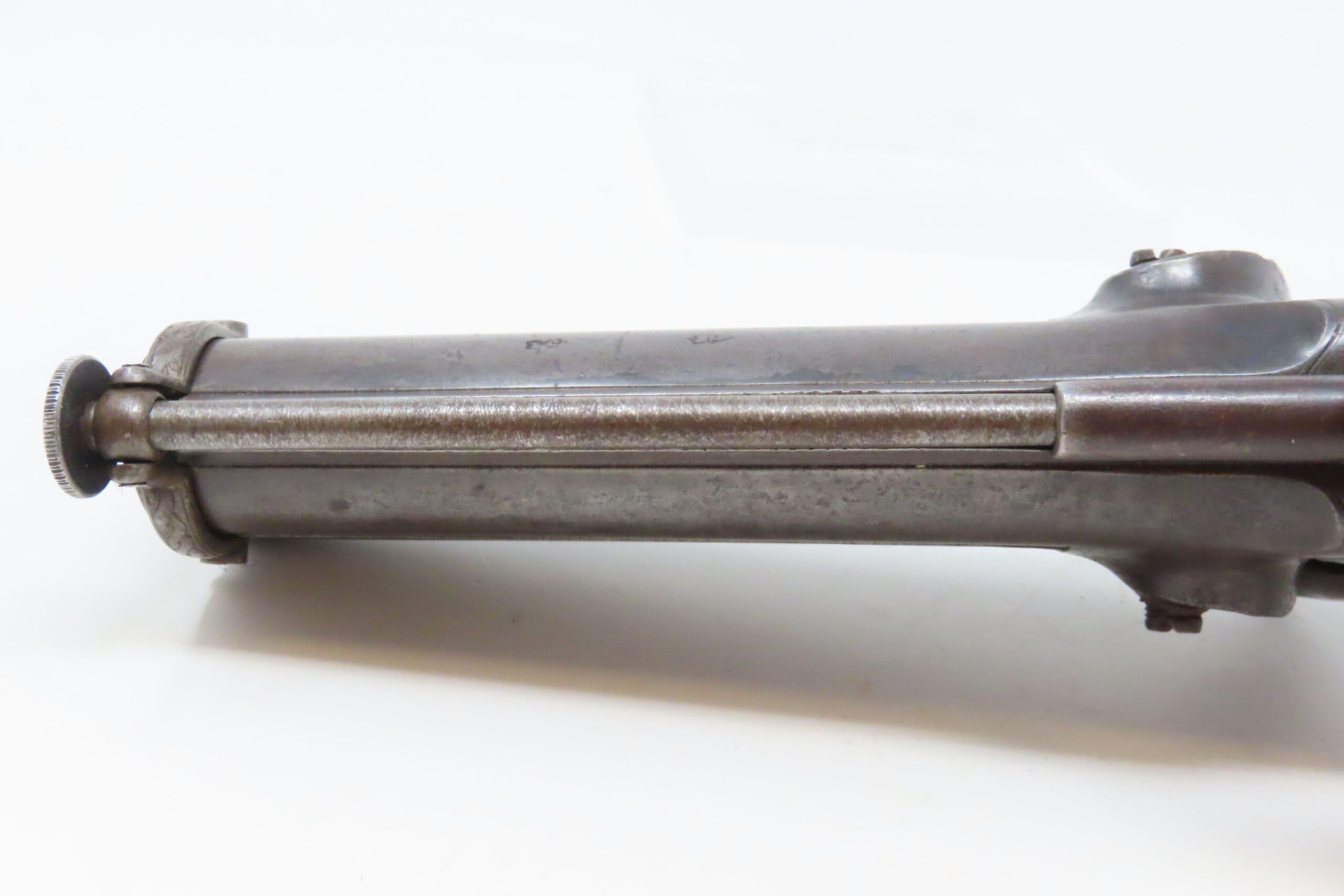 Engraved Beckwith Over Under Percussion Pistol 1.26 C&RAntique015 ...