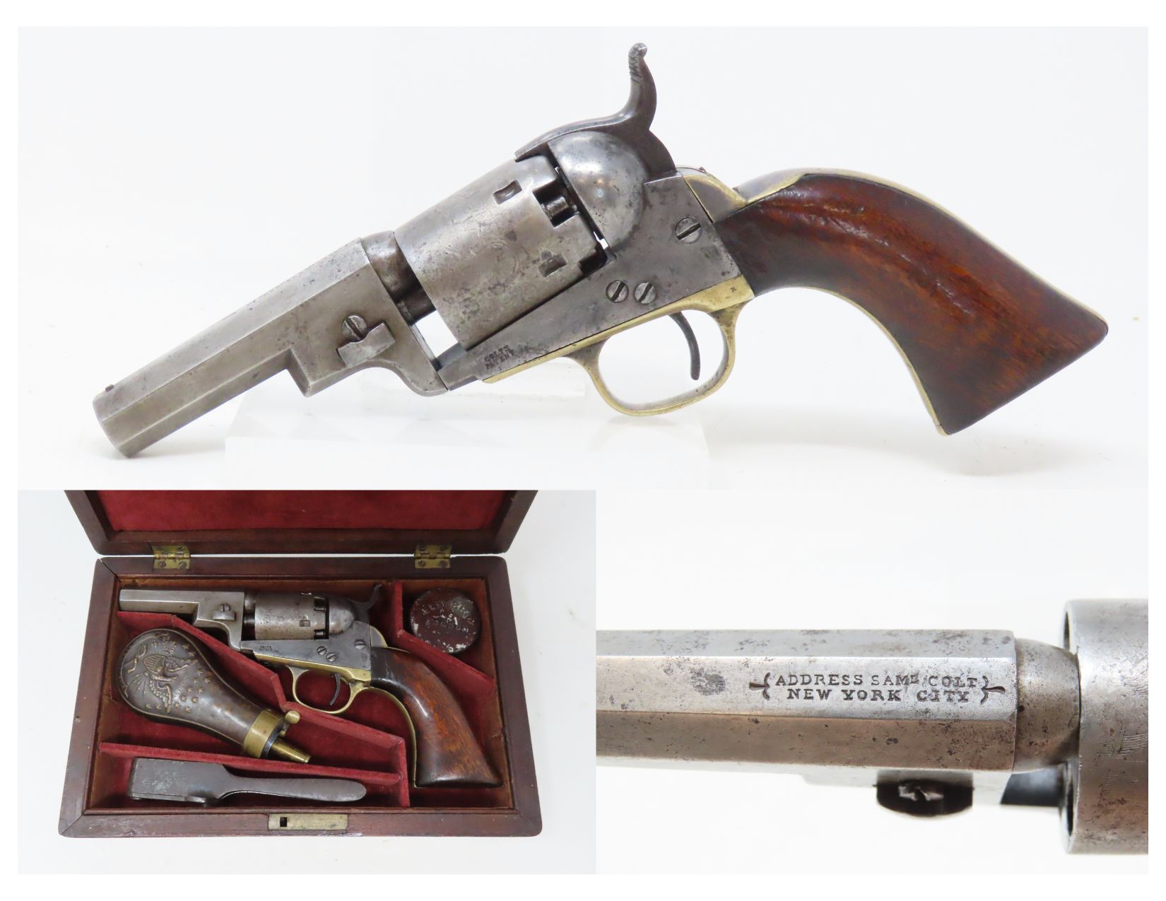 Cased Colt Wells Fargo Model 1849 percussion Revolver 4.18 C