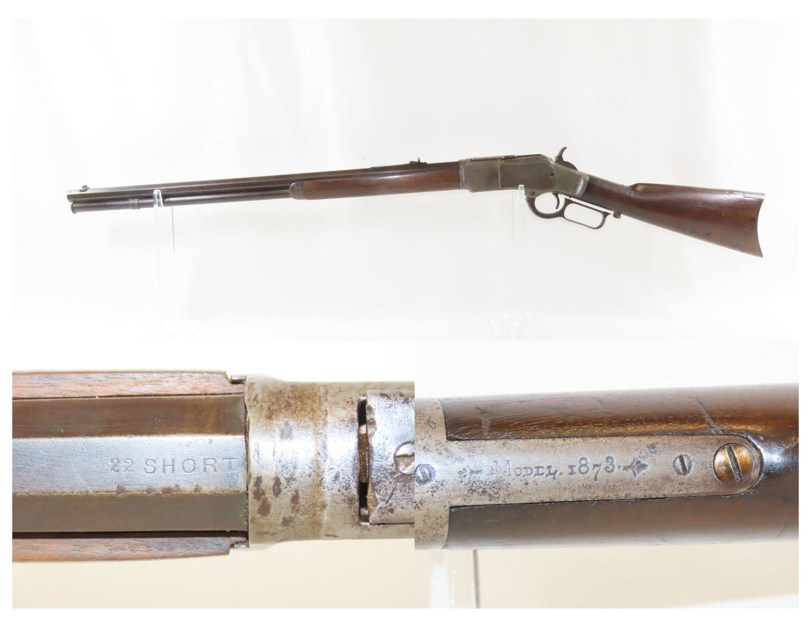 1899 Scarce WINCHESTER Model 1873 .22 Short Caliber LEVER ACTION Rifle