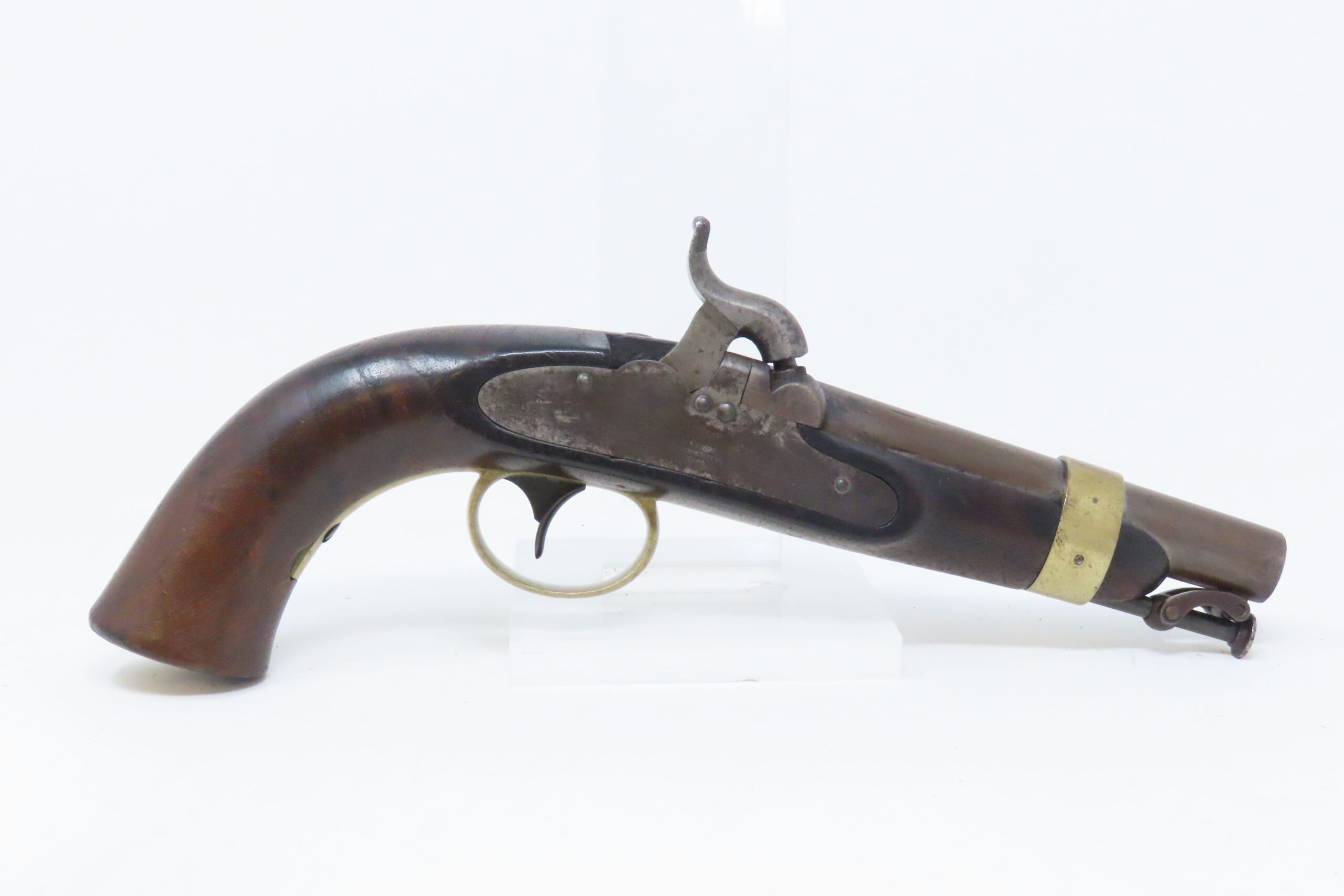 SCARCE U.S. NAVY Model 1842 BOXLOCK Pistol by AMES .54 USN 1844