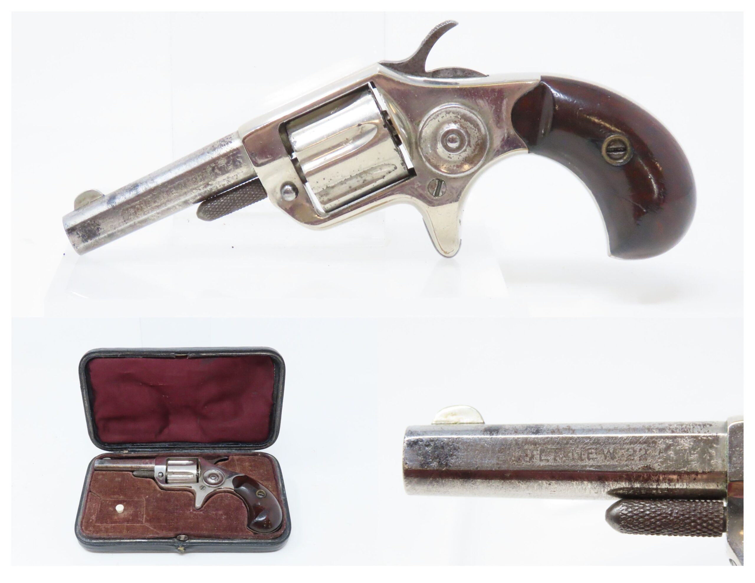 CASED Antique 7-Shot COLT NEW LINE .22 Caliber RF ETCHED CASED Antique 7-Shot COLT NEW LINE .22 Caliber RF ETCHED