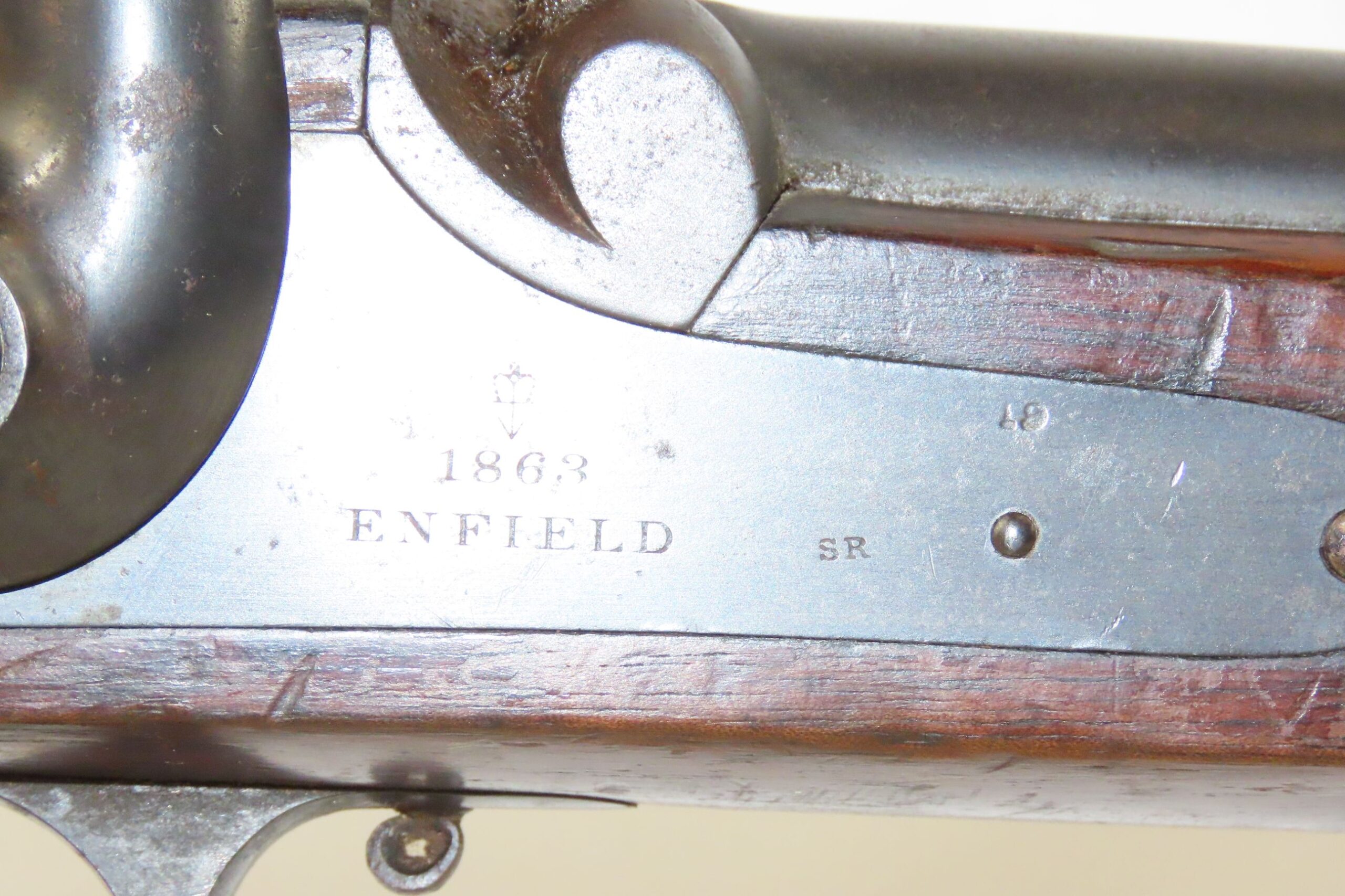 Civil War British Enfield Whitworth Pattern 1863 Rifle Musket Dated