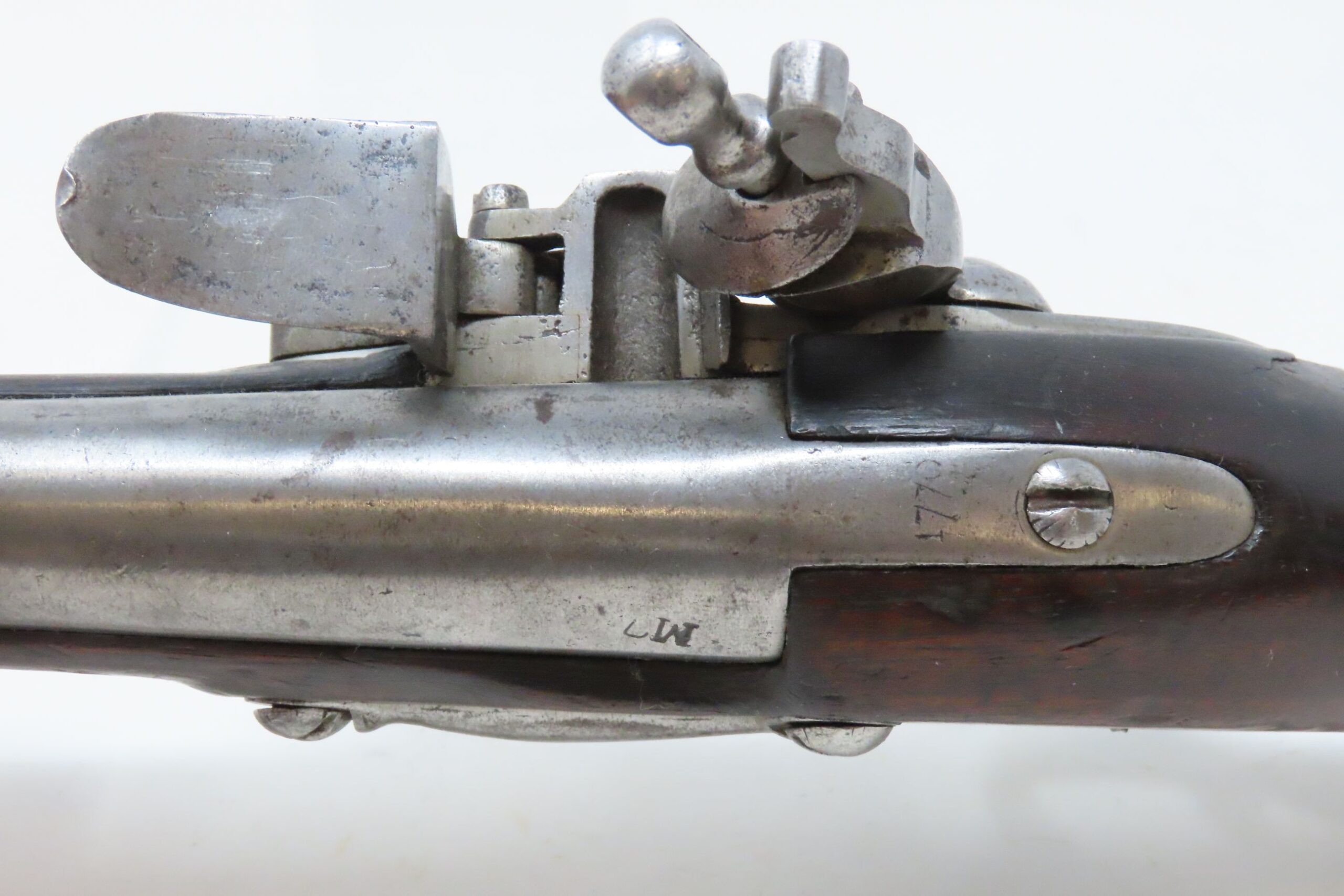 French Charleville Flintlock Pistol 1.31 C&RAntique009 Ancestry Guns