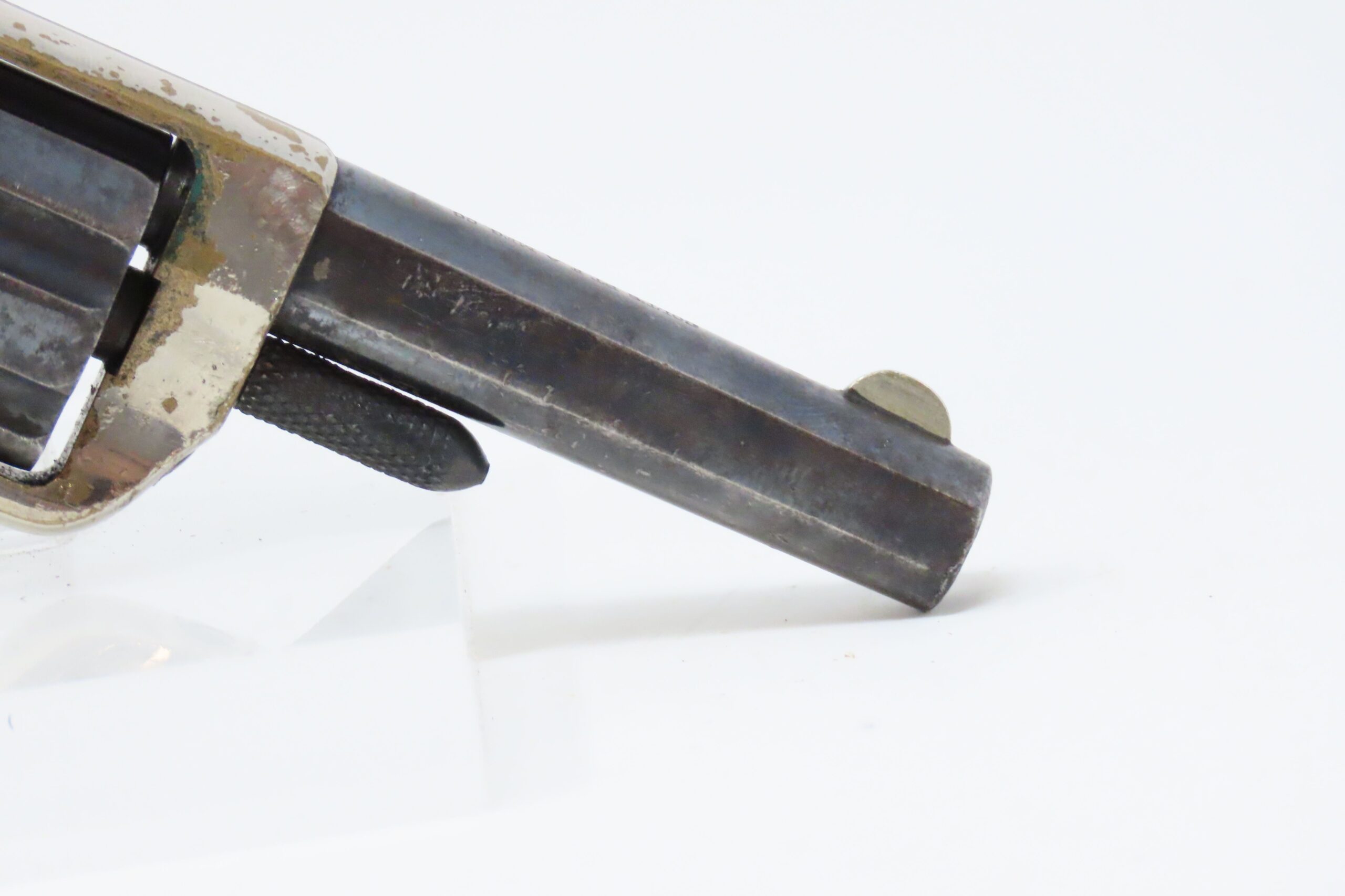1876 VICTORIAN LONDON .22 Short 7-Shot Revolver COLT New Line CASED Antique Fine Blued & Nickel Rosewood in Oaken & Brass Case - Image 22
