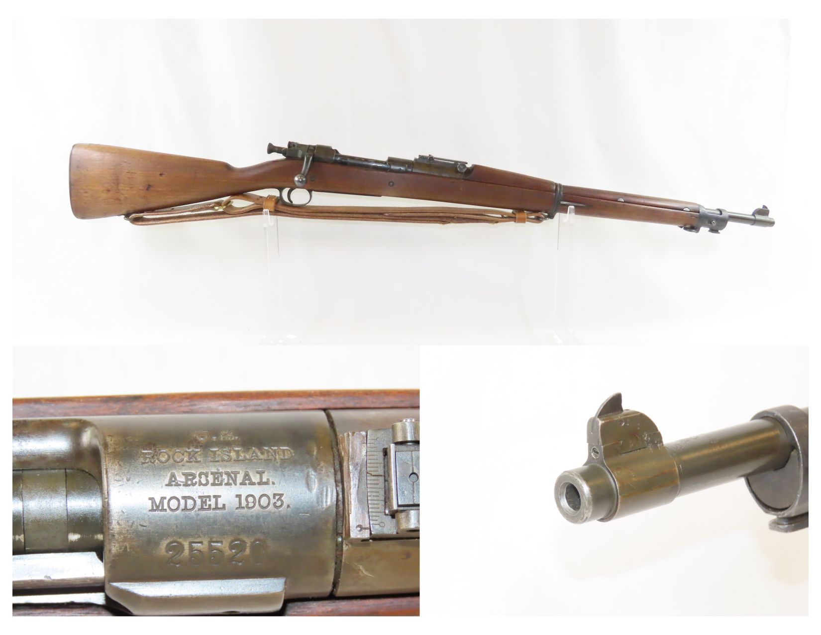 1905 ROCK ISLAND ARSENAL US M1903 .30-06 SPRG WWI & II Great War RIA 12 ...