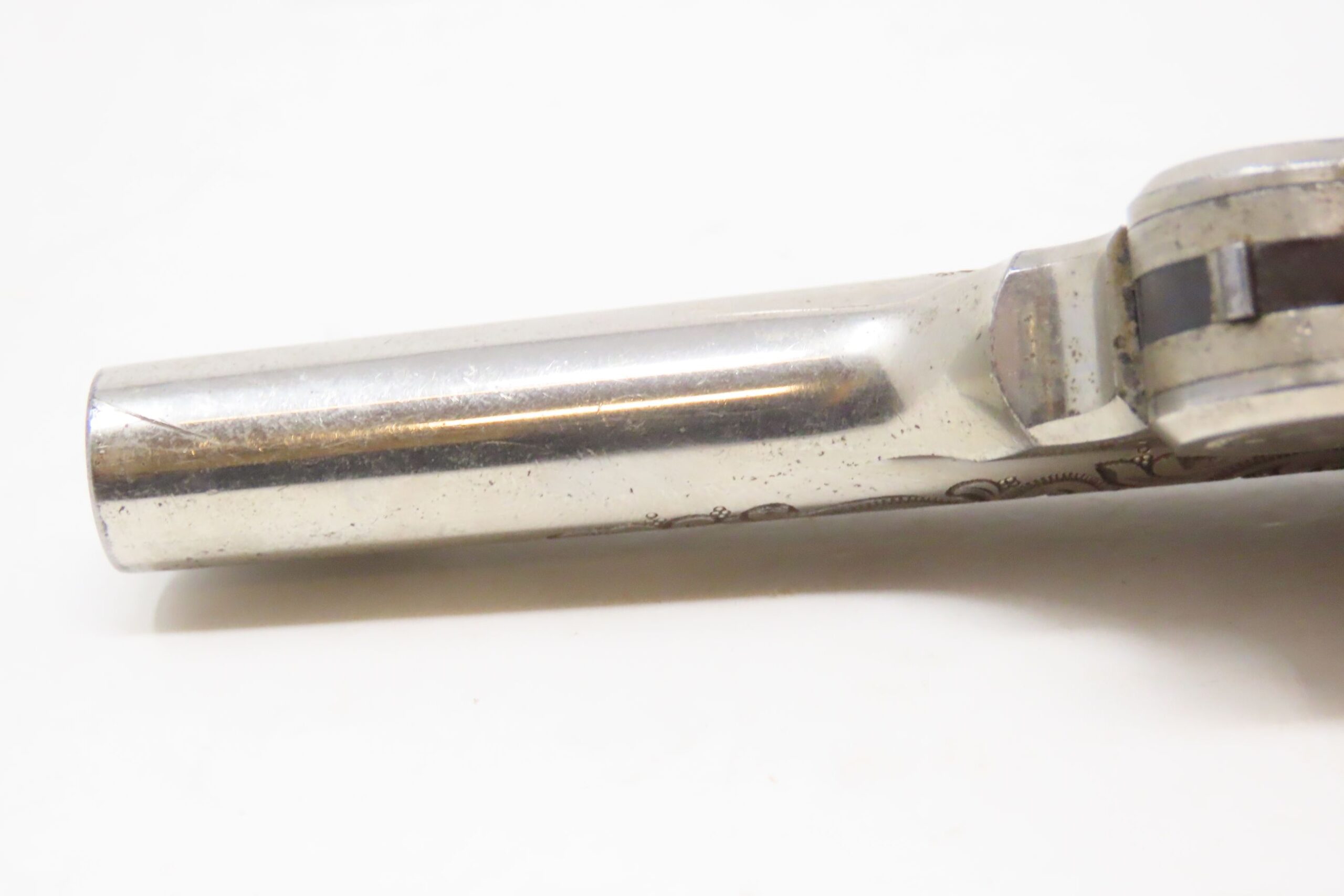 ENGRAVED NICKEL & IVORY SMITH & WESSON .38 Single Action ENGRAVED NICKEL & IVORY SMITH & WESSON .38 Single Action