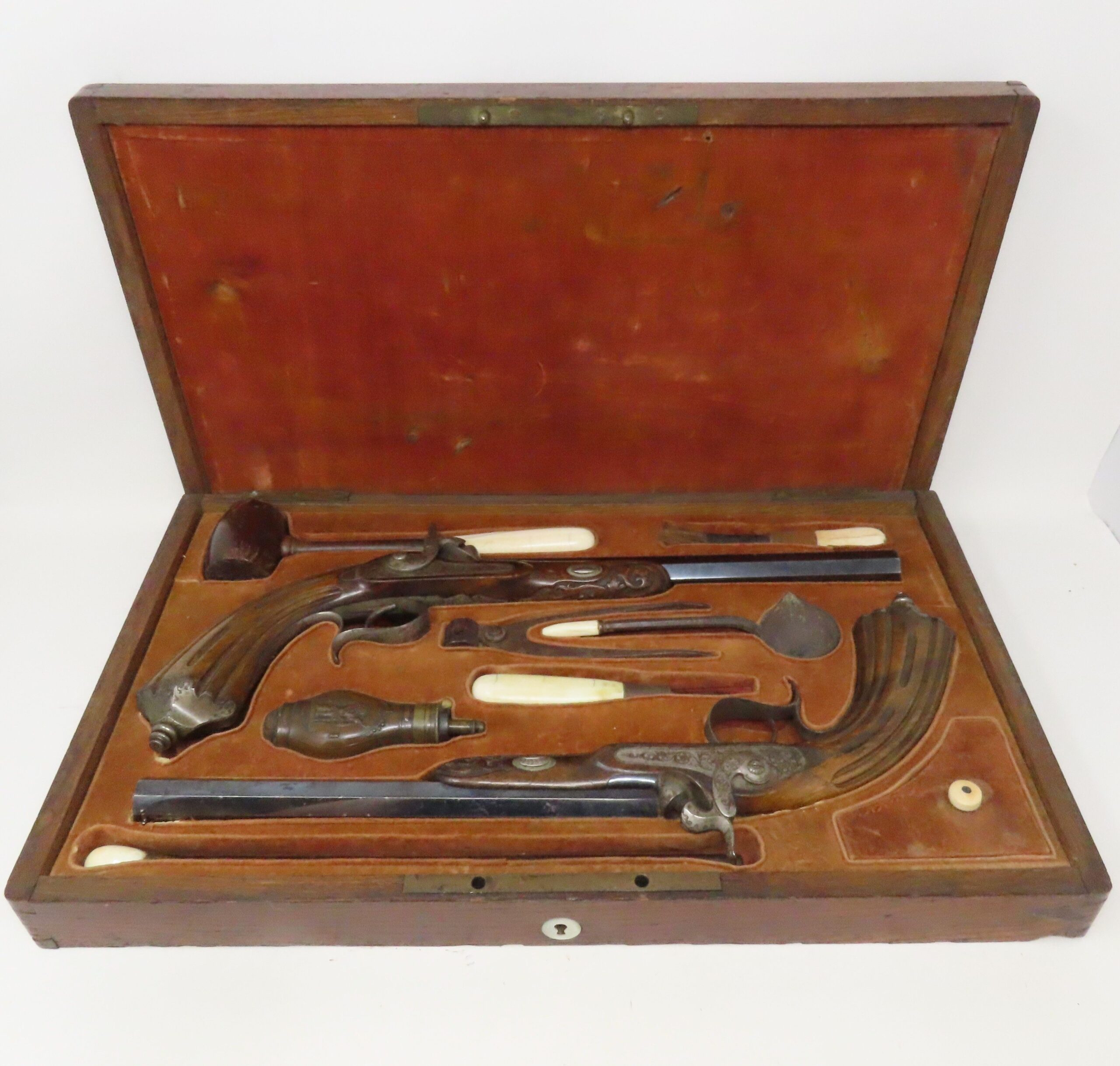 NEW ORLEANS DR. WILLIAM BRASHEAR LINDSAY BRACE of DUELLING PISTOLS
