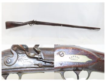 CANTON, MASS N. FRENCH Antique NEW ENGLAND Style Flintlock MILITIA Musket MASSACHUSETTS STATE Militia Type Dated 1838