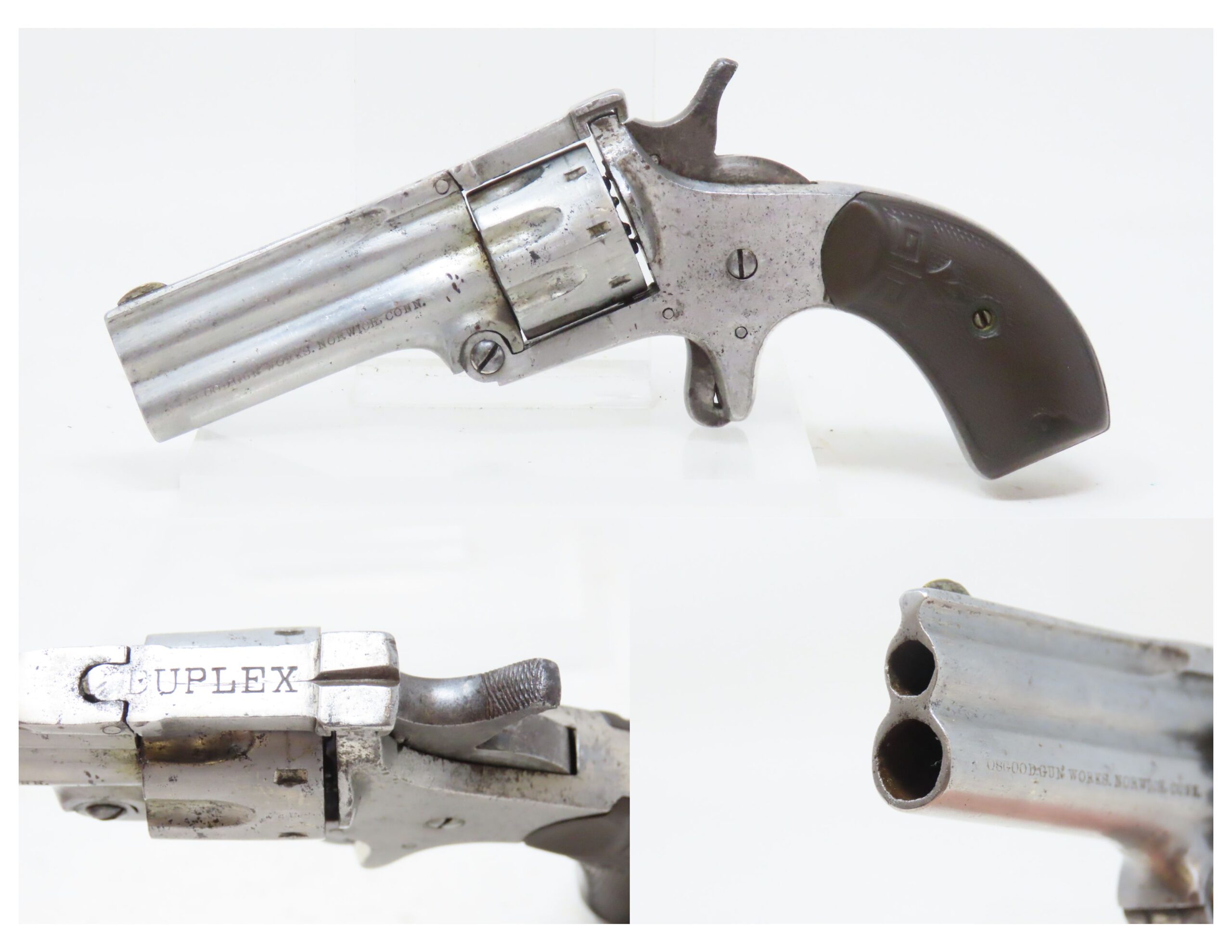 Osgood Gun Works Duplex Over Under Revolver 8.29 C&RAntique001 ...