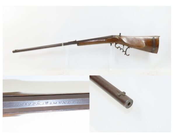 AUSTRIAN 19th Century F. HOVER Bellows Crank Handle Tip-Up Barrel AIR GUN   Primarily Used for INDOOR TARGET SHOOTING