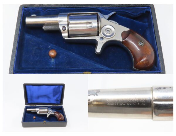 CASED London England Proofed Antique COLT NEW LINE .38 Centerfire Revolver  Conceal & Carry SELF DEFENSE SA Revolver
