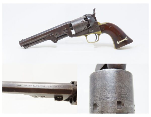 SCARCE Antique CIVIL WAR Era JOSLYN ARMY Model .44 PERCUSSION Revolver      1 of only 3,000 Made in the Early 1860s - Image 2