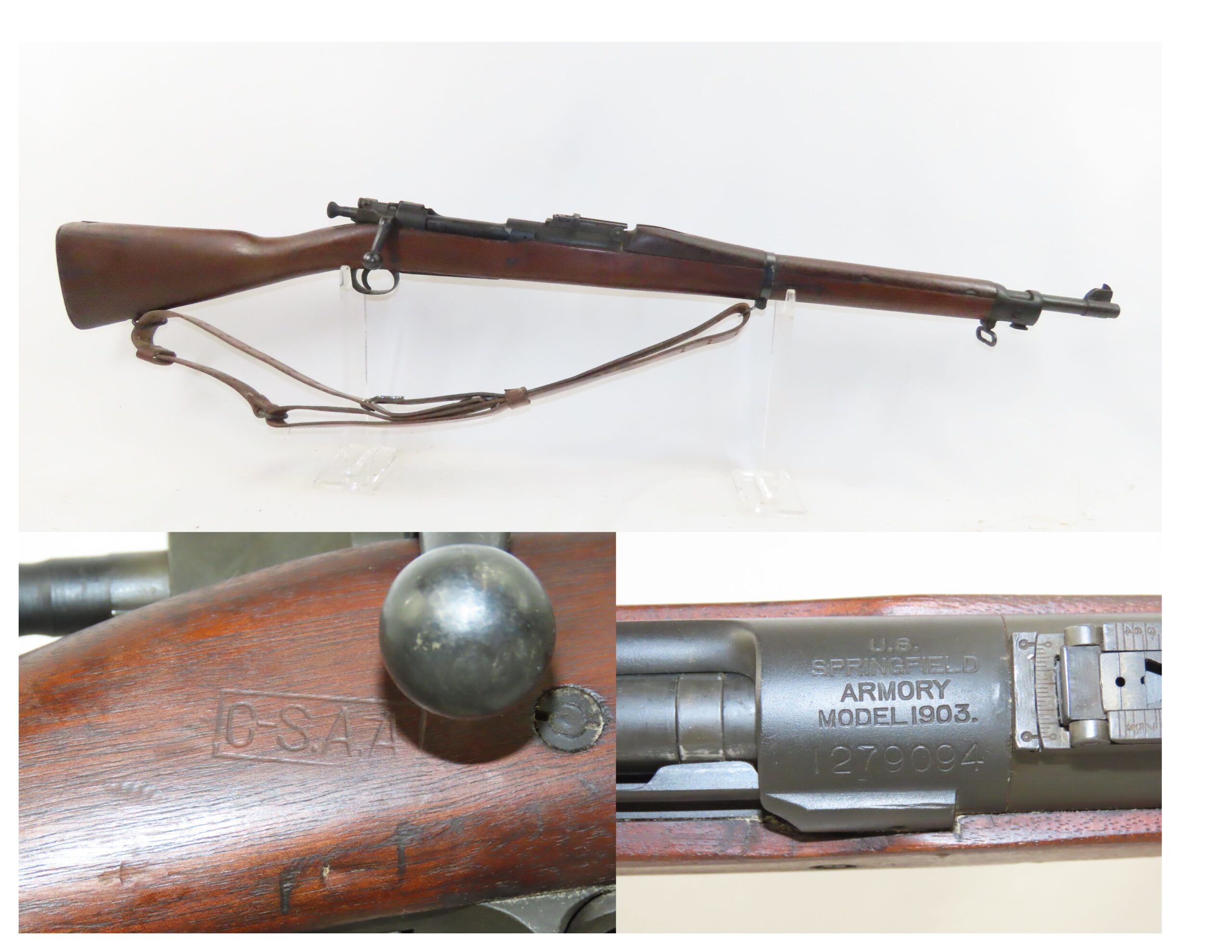 1942 World War II SPRINGFIELD M1903 .30-06 Bolt Action C&R 