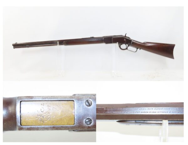 c1889 Antique WINCHESTER Model 1873 .22 SHORT Lever Action Rifle TRICK SHOT Less Than 20K Made! First U.S. .22 REPEATING RIFLE