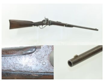 CIVIL WAR Antique U.S. SHARPS NEW MODEL 1863 .52 Perc. Saddle Ring CARBINE ICONIC Carbine in Original Percussion Configuration