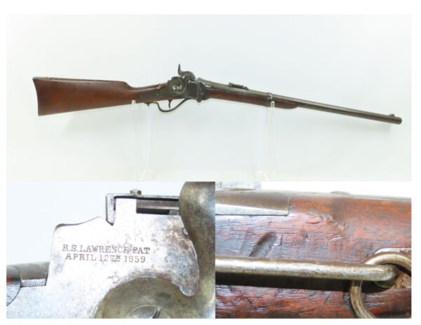 CIVIL WAR Antique U.S. SHARPS NEW MODEL 1863 .52 Perc. Saddle Ring CARBINE  ICONIC Carbine in Original Percussion Configuration