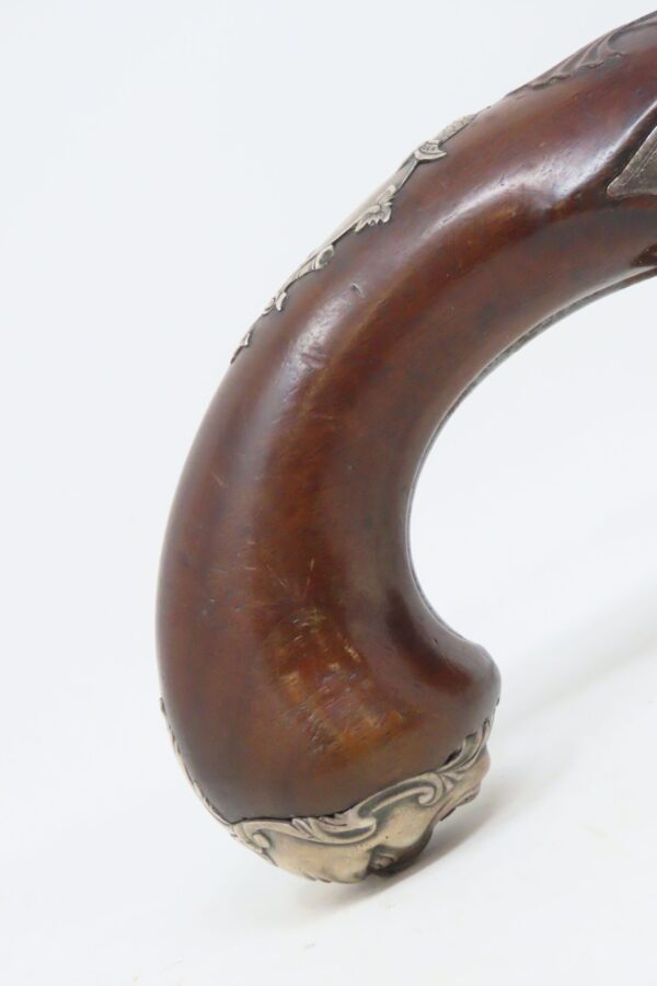 REVOLUTIONARY WAR Era ENGRAVED Rare Antique GRIFFIN & TOW Flintlock Pistol  250 Year Old ENGRAVED & CARVED Flintlock MANSTOPPER - Image 4