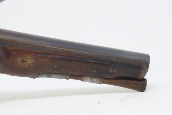 REVOLUTIONARY WAR Era ENGRAVED Rare Antique GRIFFIN & TOW Flintlock Pistol  250 Year Old ENGRAVED & CARVED Flintlock MANSTOPPER - Image 6