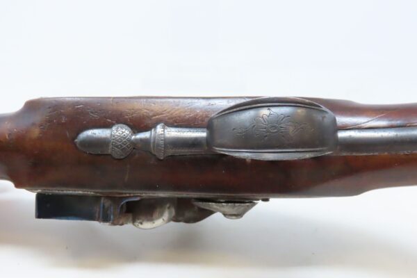 REVOLUTIONARY WAR Era ENGRAVED Rare Antique GRIFFIN & TOW Flintlock Pistol  250 Year Old ENGRAVED & CARVED Flintlock MANSTOPPER - Image 15