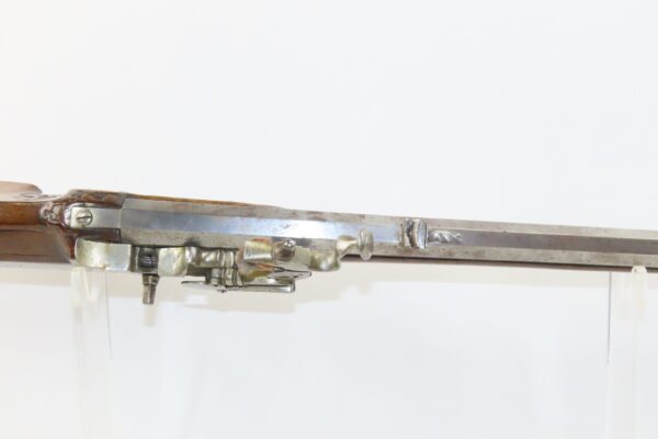 Antique GERMANIC WHEELLOCK RIFLE with SERPENTINE ENGRAVING .54 Caliber 1700s Fascinating European 17th / 18th Century Weapon - Image 12
