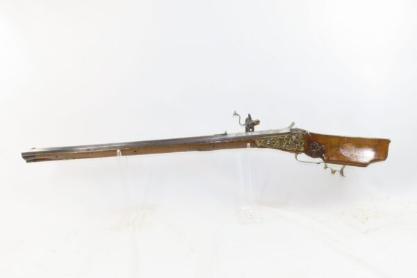 Antique GERMANIC WHEELLOCK RIFLE with SERPENTINE ENGRAVING .54 Caliber 1700s Fascinating European 17th / 18th Century Weapon - Image 14