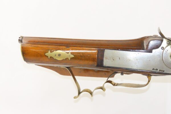 Antique GERMANIC WHEELLOCK RIFLE with SERPENTINE ENGRAVING .54 Caliber 1700s Fascinating European 17th / 18th Century Weapon - Image 4