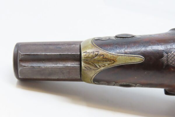 GOLD Banded & SILVER Mounted Antique DERINGER Perc. Pistol KILLED LINCOLN   Henry Deringer’s Famous 1850s Pocket Pistol - Image 16