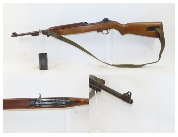 1943 World War II US STANDARD PRODUCTS M1 Carbine .30 Caliber Rock-Ola WW2  U.S. MILITARY Semi-Automatic Rifle with SLING