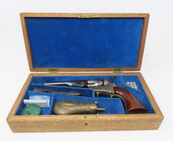 FINE Cased CIVIL WAR Era Antique COLT M1862 .36 Percussion POLICE Revolver  Mid-Civil War 1863 PRODUCTION with ACCESSORIES - Image 4