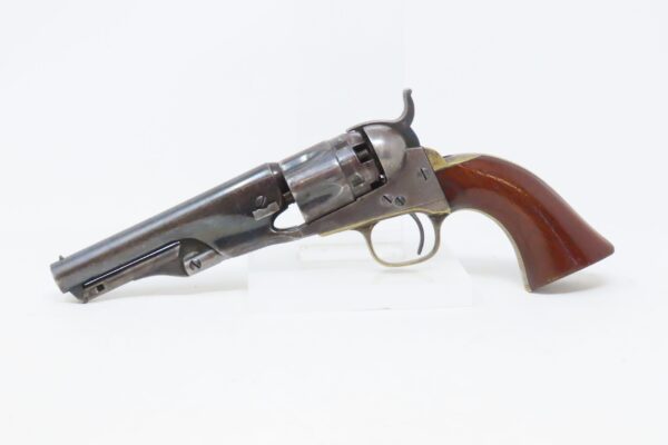 FINE Cased CIVIL WAR Era Antique COLT M1862 .36 Percussion POLICE Revolver  Mid-Civil War 1863 PRODUCTION with ACCESSORIES - Image 6