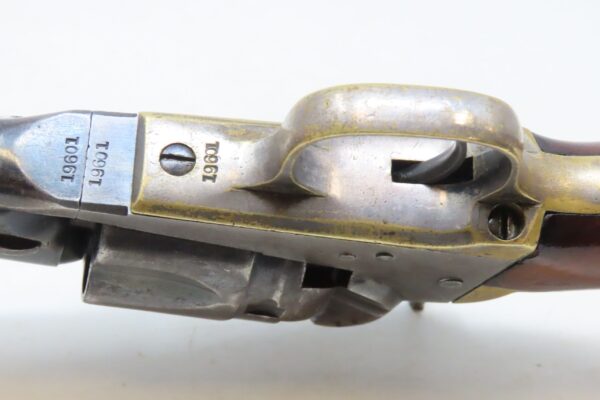 FINE Cased CIVIL WAR Era Antique COLT M1862 .36 Percussion POLICE Revolver  Mid-Civil War 1863 PRODUCTION with ACCESSORIES - Image 17