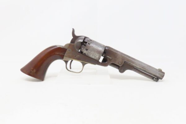 1863 CIVIL WAR / WILD WEST Antique MANHATTAN .36 Percussion “NAVY” Revolver Third Series w/Multi-Panel ENGRAVED CYLINDER SCENE - Image 17