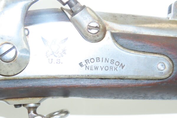 Scarce CIVIL WAR Era Antique E. ROBINSON U.S. M1861 Rifle-MUSKET w/BAYONET  1864 Dated .58 Caliber Contract Model Musket - Image 7