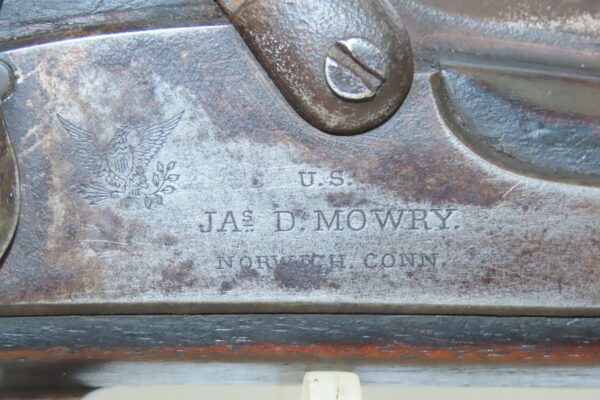 1864 Dated CIVIL WAR Antique U.S. JAMES D. MOWRY M1861 .58 Rifle-MUSKET      NORWICH, CONN. Union Infantry “EVERYMAN’S” Rifle - Image 7