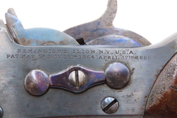 Antique Commercial REMINGTON 1871 ARMY .50 CF ROLLING BLOCK Pistol BIG BORE SCARCE; 1 of an Estimated 6,000 Manufactured - Image 7