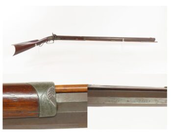 Mid-1800s Antique KLAY & KIBELE Half Stock .32 Percussion HOMESTEAD Rifle Mid-1800s GAME GETTING Rifle w/SET TRIGGER