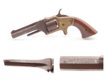 WILD WEST Era Antique AMERICAN STANDARD TOOL COMPANY Tip-Up .22 RF Revolver Spur Trigger Manufactured by MANHATTAN FIREARMS Co.