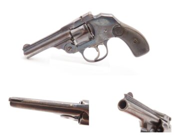 Very Nice IVER JOHNSON Arms .32 S&W Top Break HAMMERLESS DA C&R Revolver    Small Early 20th Century Conceal & Carry Revolver