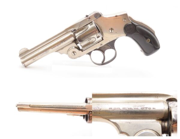 FINE New Departure SMITH & WESSON .38 Safety Hammerless C&R LEMON SQUEEZER  5th Model S&W SELF DEFENSE Hammerless Revolver