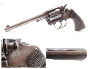 AMERICAN EXPRESS COMPANY COLT NEW SERVICE Revolver .45 C&R Freight Forward  7 ½” Large Double Action Lettered to St. Louis in 1907