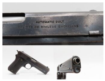 Fine 1921 mfg COLT M1903 POCKET HAMMER .38 ACP Semi-Auto DEFENSE Pistol C&R Classic from the Jazz Age, designed for Discreet Protection and Concealment