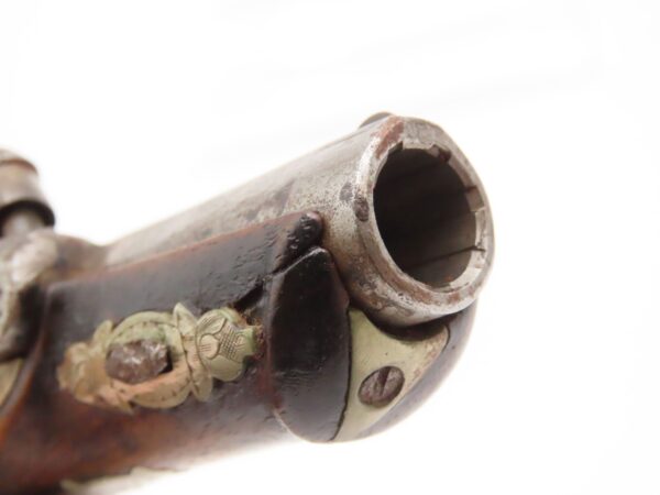 ENGRAVED & SILVER Mounted Antique DERINGER Percussion Pistol KILLED LINCOLN Henry Deringer’s Famous Pocket Pistol GERMAN SILVER - Image 9