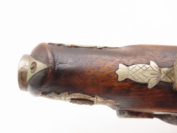 ENGRAVED & SILVER Mounted Antique DERINGER Percussion Pistol KILLED LINCOLN Henry Deringer’s Famous Pocket Pistol GERMAN SILVER - Image 15