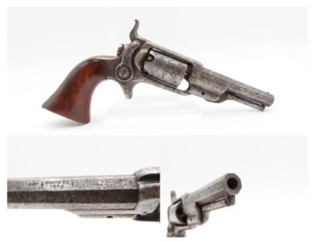 ENGRAVED Antique Pre-CIVIL WAR COLT M1855 ROOT Sidehammer POCKET Revolver   PERCUSSION .28 Cal. FIRST YEAR PRODUCTION Revolver