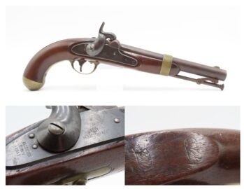 Antique HENRY ASTON & Co. U.S. Contract M1842 .54 Smoothbore Pistol DRAGOON 1851 Dated Percussion U.S. MILITARY Contract Pistol