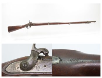 “MS” & “OHIO” Antique U.S. SPRINGFIELD M1816 Percussion Conversion Musket   MASSACHUSETTS & OHIO Marked U.S. Military LONGARM