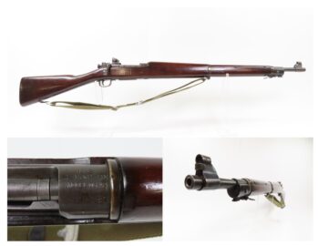 WORLD WAR II U.S. Remington M1903A3 Bolt Action C&R .30-06 Rifle WEB SLING  Made in 1943 “R.A. / FLAMING BOMB / 8-43” Barrel