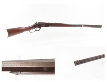 c1889 mfr. Antique WINCHESTER Model 1873 .32-20 WCF Lever Action Rifle Octagonal Barrel, Crescent Butt Plate