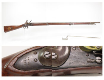 Antique M. T. WICKHAM U.S. M1816 MEXICAN-AMERICAN WAR Era Flintlock MUSKET  U.S. Marked with 1835 Dated Lock