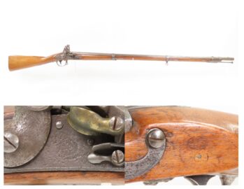 SCARCE 1 of 600 Antique R. & J. D. JOHNSON U.S. M1816 FLINTLOCK Musket 1831 Dated LOCK & TANG CIVIL WAR Musket